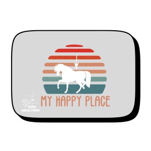 My Happy Place - 8cm sticker - KZN Vaulting