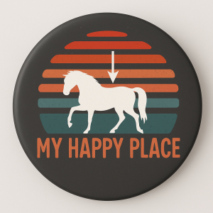 My Happy Place Pin Badge - 25mm